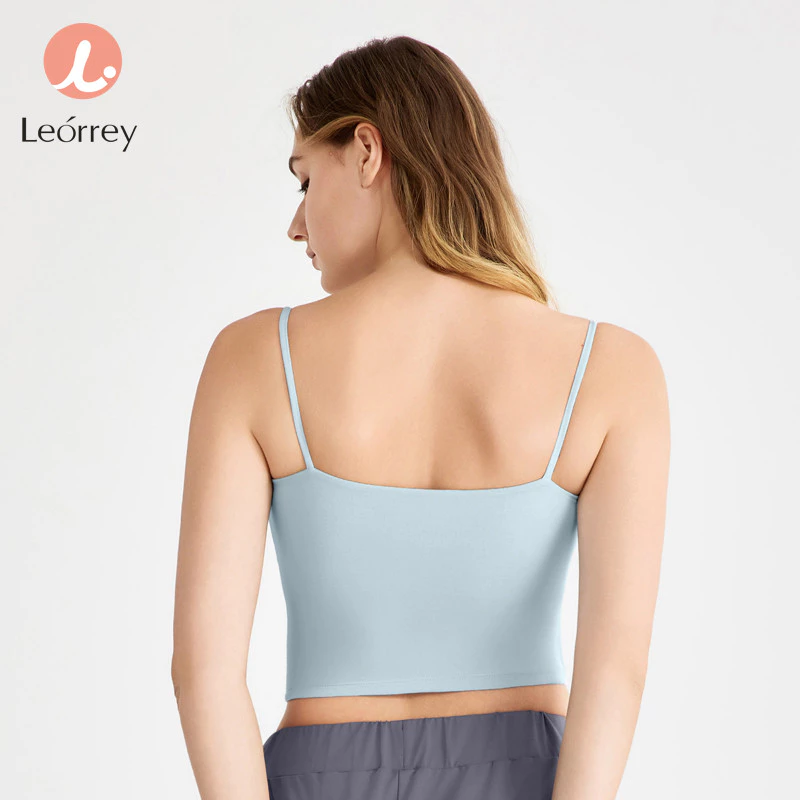 Leorrey เสื้อโยคะสปอร์ตบรา แผ่นรองหลัง สายเล็ก thumbnail 5