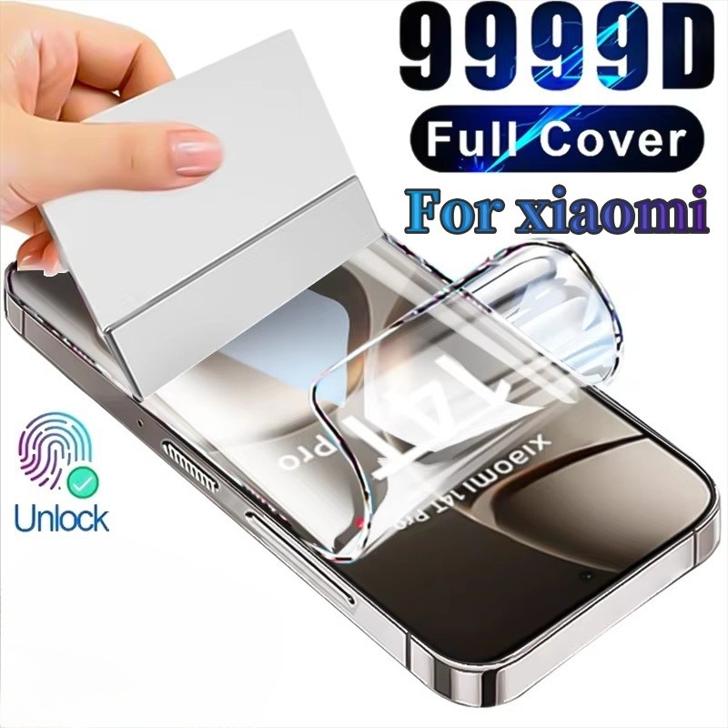 สำหรับ For Redmi note 13 Pro 5G Note 13 12 11 11T 11S Pro 10 10T 8 9 9C 9T 4G 5G ฟิล์มไฮโดรเจล Hydro
