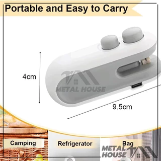 เครื่องซีลถุงพลาสติก เครื่องมือซีดถุง ซีลพลาสติก ชาร์จ USB เครื่องซีลขนาดเล็ก กันความชื้นและกันฝุ่น เก็บอาหารให้สด