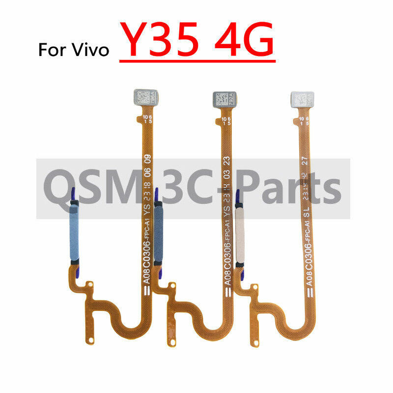 สําหรับ Vivo Y35 4G พิมพ์นิ้วมือเซ็นเซอร์ลายนิ้วมือ Flex Cable อะไหล่
