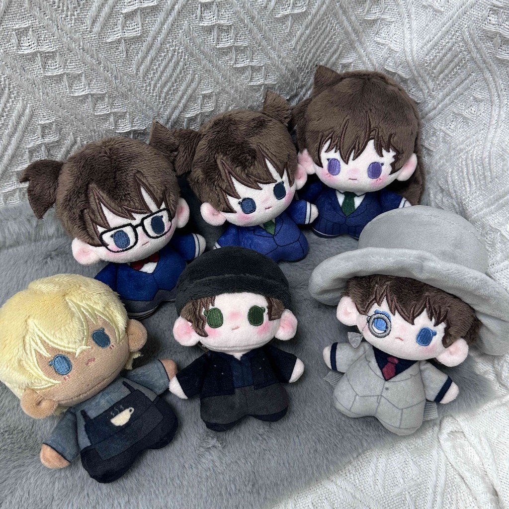 【พร้อมส่ง】ตุ๊กตาโคนัน ของเล่น detective conanโมเดลโคนัน conan ตุ๊กตาผ้าฝ้ายขนาด 10 cm น่ารักมากๆ