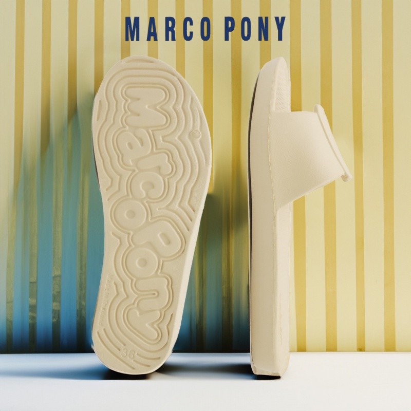 Marco Pony MH9013W รองเท้าแตะหัวเข็มขัด แฟชั่นรองรอวเท้า ใส่ในบ้าน วัสดุ EVA น่ารักรองเท้าแตะผู้หญิง พื้นนุ่มมีกันลื่น