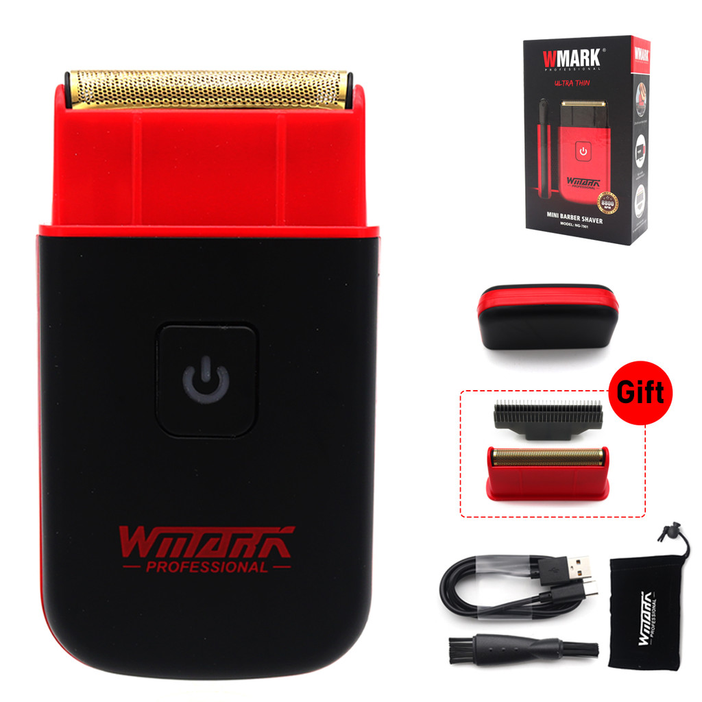 WMARK NG-7901 เครื่องโกนหนวดผู้ชาย 8800RPM โลหะเต็มรูปแบบมินิไร้สาย USB เครื่องโกนหนวดไฟฟ้าเครื่องตั