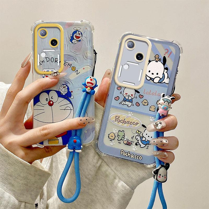 เคส VIVO V30 V30 PRO เคสโทรศัพท์ซิลิโคนอ่อนนุ่มป้องกันการล่มสลายการ์ตูน YXSJ1