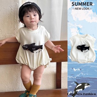 ฤดูร้อนใหม่เสื้อผ้าเด็กชายและหญิงไหล่กว้างแขนสั้นบอดี้สูท0-2…