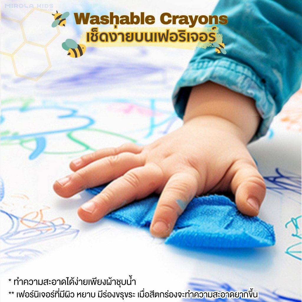 Jarmelo (Joan Miro) - สีเทียนเด็กปลอดสารพิษ Bees Wax Crayon - รูปที่ 3