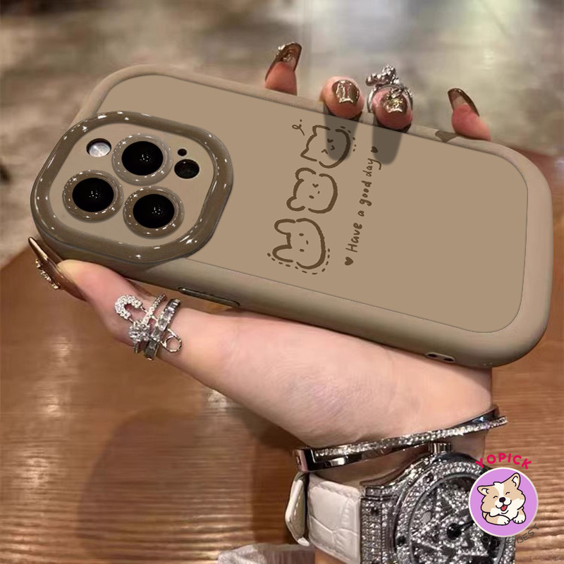 Simple-เรียงรายกระต่ายเคสโทรศัพท์สําหรับIPhone 16 15 14 13 12Pro Max 11 XR XS Max 7 8 Plus SE2020 การ์ตูนฝาครอบโทรศัพท์สําหรับIPhone 16Pro 16Plus 16Pro Max Soft Case JKP