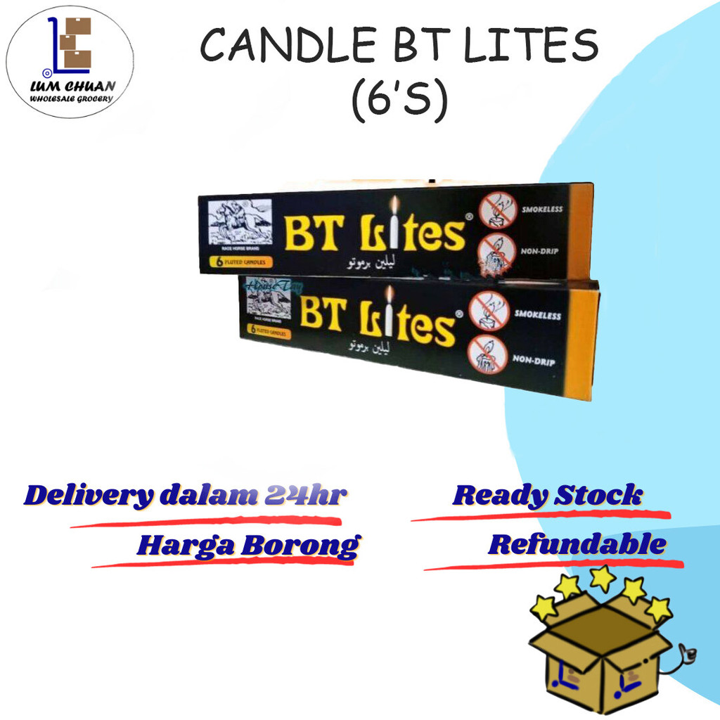 BT LITES / Lilin CAP KUDA 6sCandle