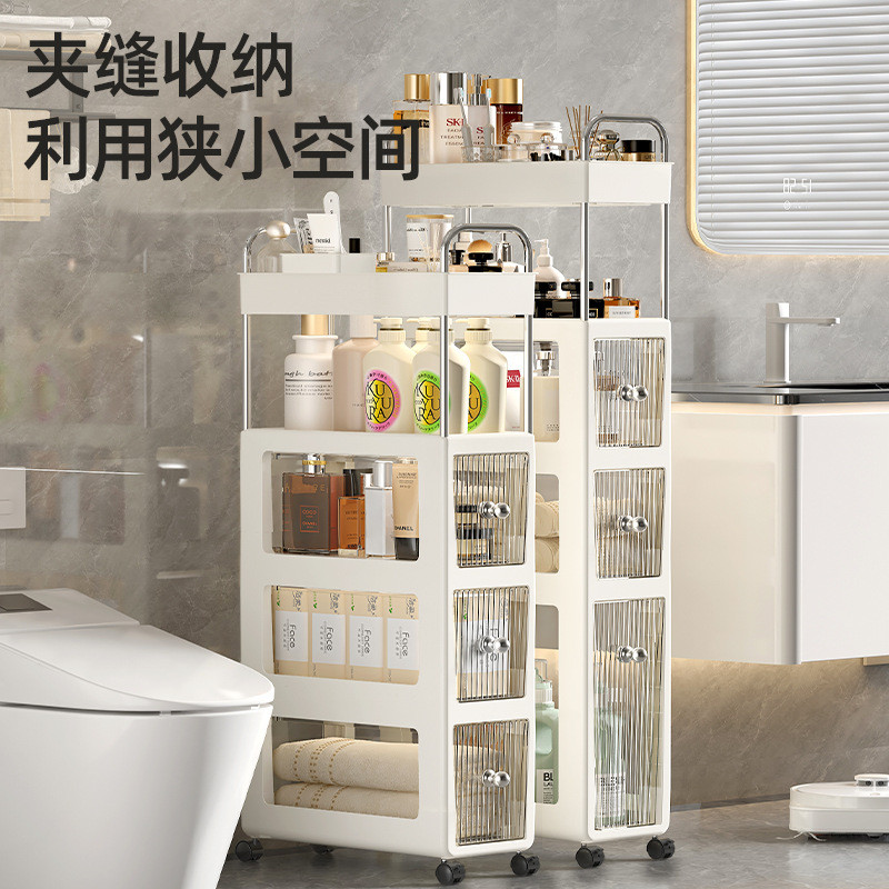 ห้องน้ํา Gap Storage Locker Multi-Layer One Piece ชุดห้องน้ําในครัวเรือนขนมขบเคี้ยวห้องน้ํา Locker