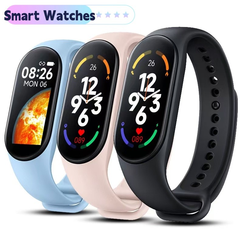 สมาร์ทวอทช์ M4 สร้อยข้อมือสมาร์ทกีฬาฟิตเนส Tracker Pedometer Heart Rate ความดันโลหิตบลูทูธ Smartband Ios Android Smartwatch