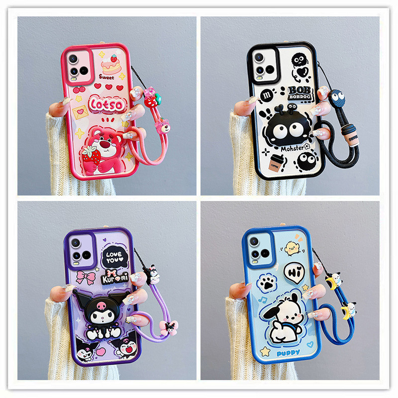 เคส vivo y21s y33s y33t y21a y21e t1x Bob 3D ตุ๊กตาเคสโทรศัพท์สําหรับ vivo y21 กรณี ฝาครอบ