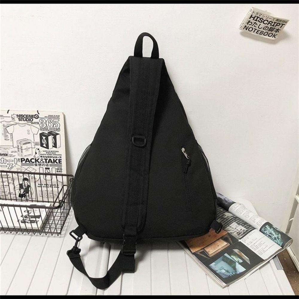 Lily Men Chest Bag, กระเป๋าสะพาย Messenger แฟชั่นเกาหลี, กระเป๋าสะพายข้างเดินทางความจุขนาดใหญ่แบบลําลอง