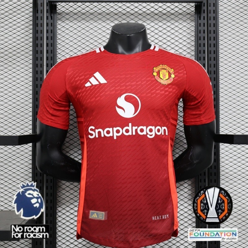 ผู้เล่น ฉบับที่ 24/25 เสื้อฟุตบอลเหย้าแมนเชสเตอร์ยูไนเต็ด ส-2เอ็กแอล เสื้อยืด,สามารถเพิ่มชื่อและหมายเลขของคุณได้