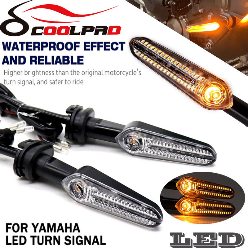 Yสัญญาณไฟเลี้ยว LED สำหรับ Yamaha FZ8 FZ6 N S FZ1 fazer XJ6 diversion XJ6N TDM 900 YZF R3 R125 R6อุป