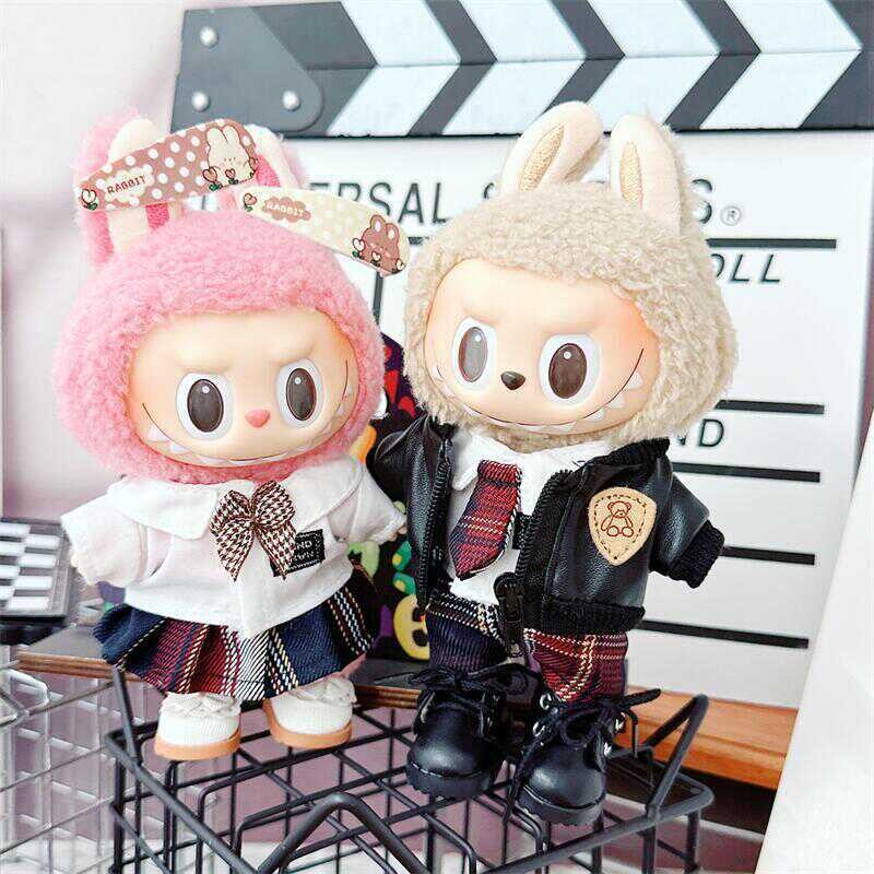[No Doll] Labubu เสื้อผ้าตุ๊กตาไวนิล Labubu Macaron Clothes Couples Set