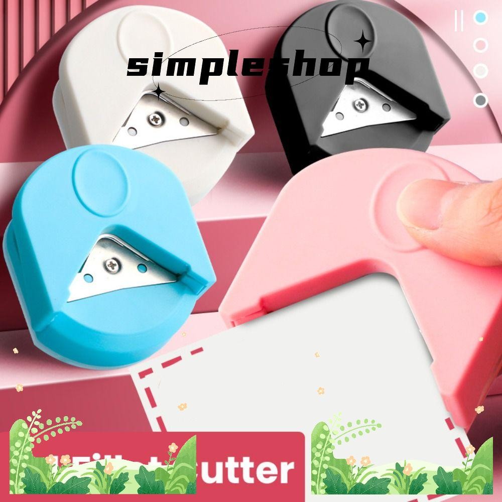 Simple R4 มุม Rounder เครื่องเขียน Scrapbooking เครื่องมือ DIY Craft แบบพกพาการ์ดเครื่องตัดภาพ