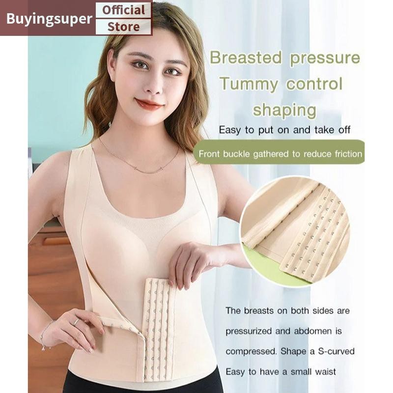 Joe 3-in-1 เอว Buttoned Bra Shapewear สําหรับผู้หญิงเอว Shaper ผู้หญิง Shapewear Snatch Bra - 3-in-1 เอวเทรนเนอร์ Bra ทุกวัน LR