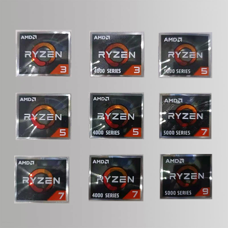 ♚-♚AMD Original CPU Label Belief Sticker Ruilong Logo Ryzen R3r5r7r9