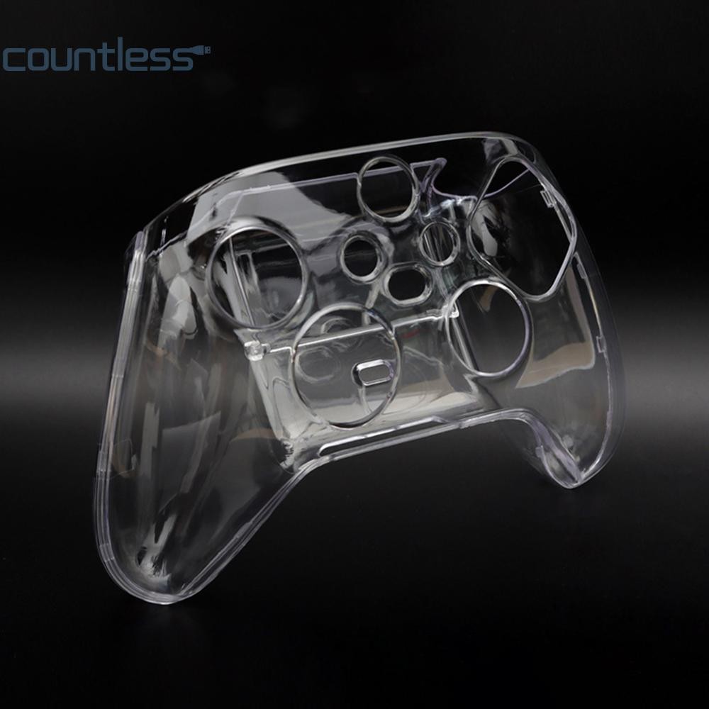 Anti-slip Transparent Skin Housing Case เคสคริสตัลใสสําหรับ Xbox Series X/S A [counterless.th]