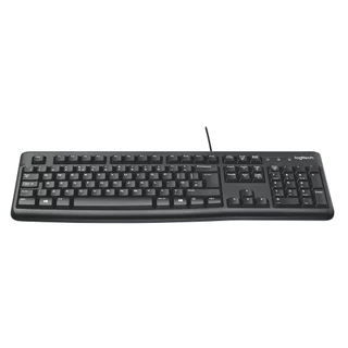 LOGITECH K120 USB WIRED KEYBOARD คีย์บอร์ดคอมพิวเตอร์เชื่อมต่อ USB / Anitech P203 คีย์บอร์ดปุ่มกลม