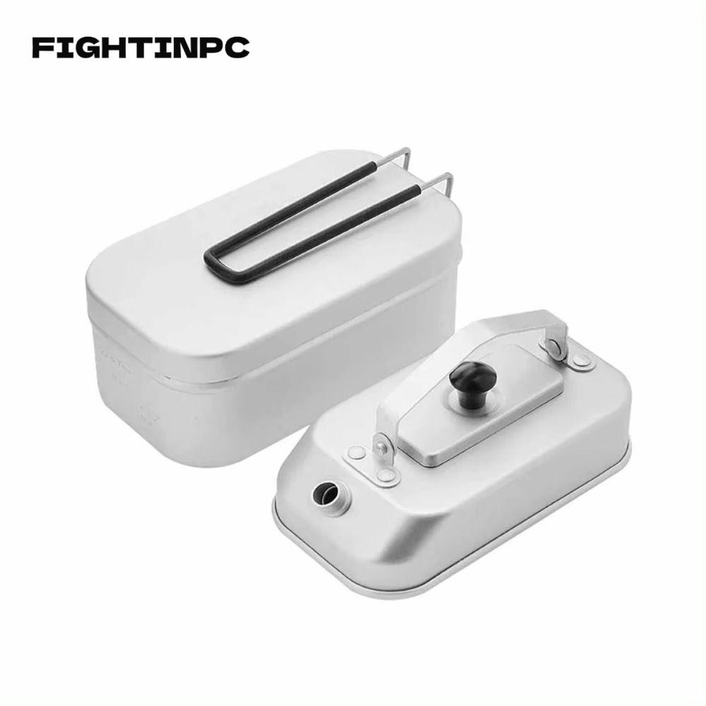 Fightinpc หม้อต้ม, กาต้มน้ําชาแคมป์ปิ้งอลูมิเนียมอัลลอยด์แบบพกพา, ทนทานพร้อมที่จับ เครื่องครัวเดินทางกลางแจ้ง