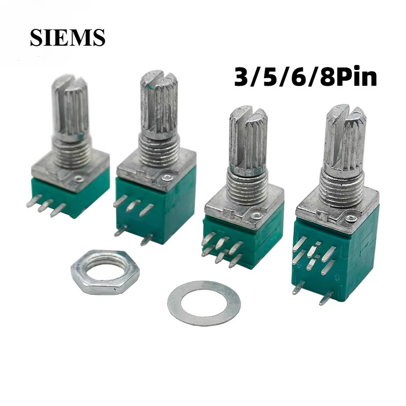 5 ชิ้น Potentiometers อุตสาหกรรม RK097 RK097N 3Pin 5Pin 6Pin 8Pin B5K/10 K/20 K/50 K/100 K/500 K Audio Shaft 15 มม.เครื่องขยายเสียงซีล Potentiometer