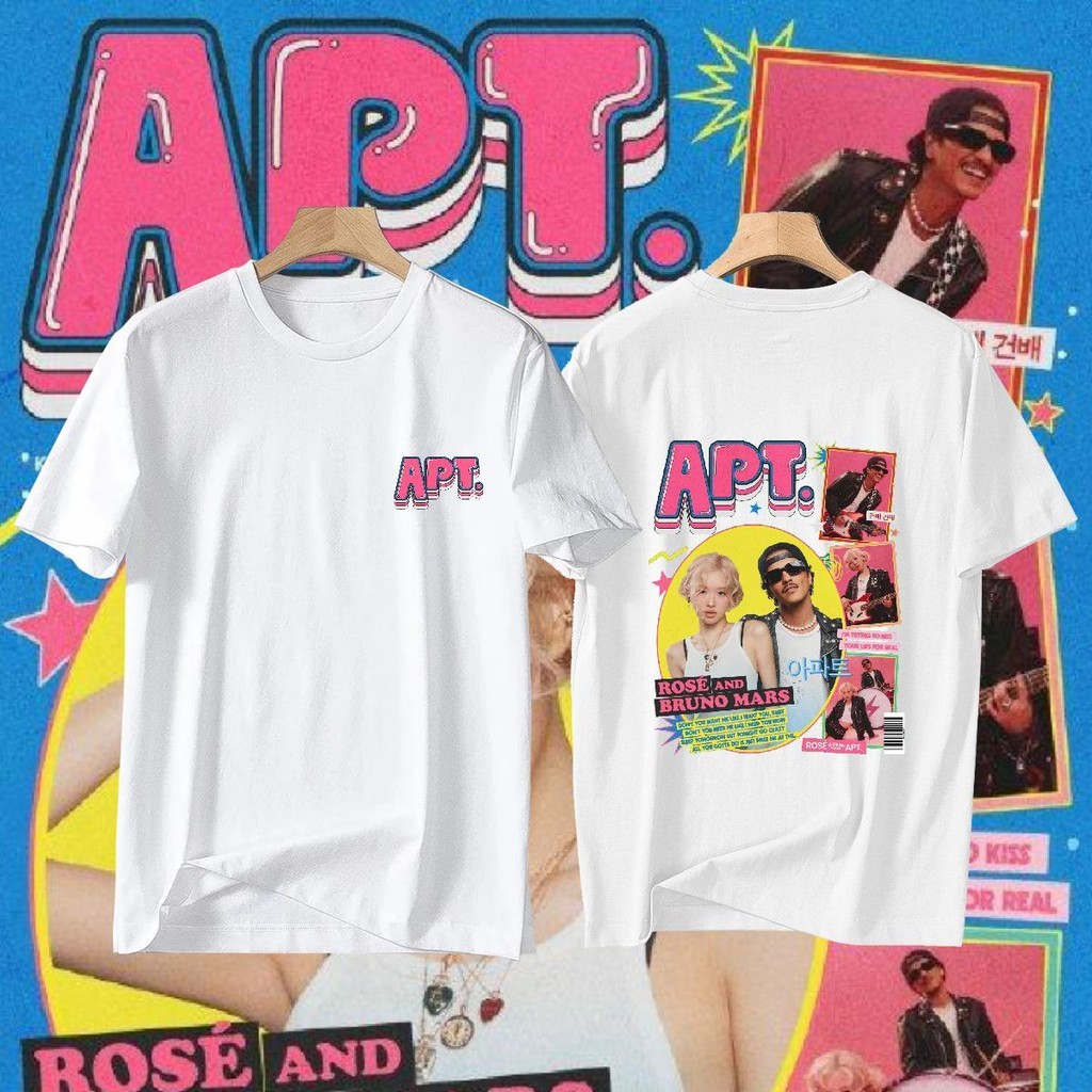 💥เสื้อ APT Apateu เสื้อยืด Rosé เสื้อ Rose&Bruno เสื้อ Mars และ Rose New Song APT เสื้อ💖