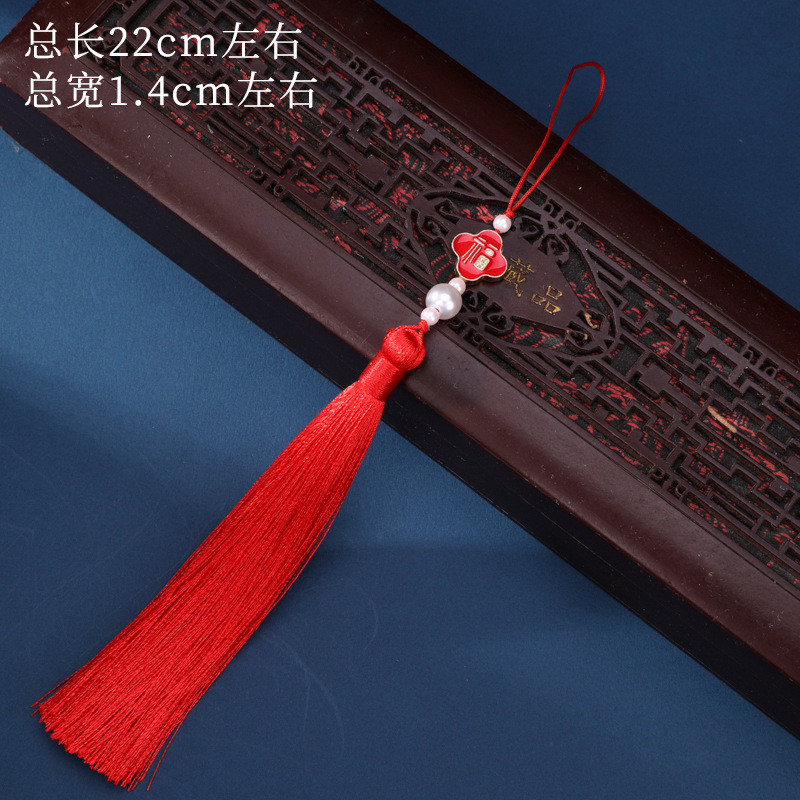 ใหม่สไตล์จีนเทศกาลงานแต่งงานจี้ห้อยจี้ DIY กลุ่มทำด้วยมือจี้จี้เครื่องประดับศีรษะเจ้าสาวชุดฮั่นฟู - รูปที่ 4