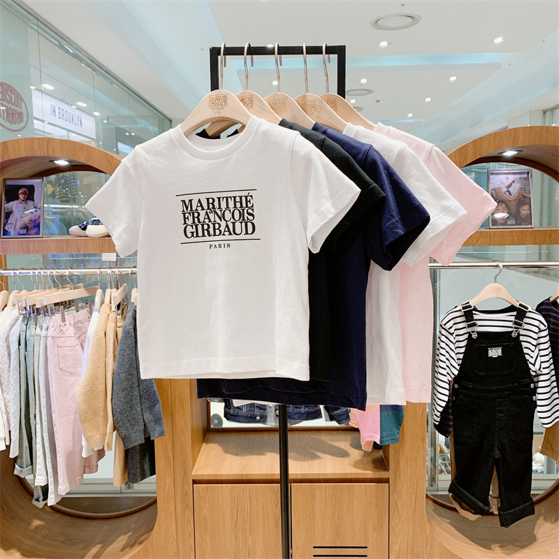 (จัดส่งตลอด 24 ชั่วโมง)KIDS PRINCESS เสื้อยืดเด็กผู้หญิงและเด็กผู้ชาย ลาย MARITHE คอกลม T636