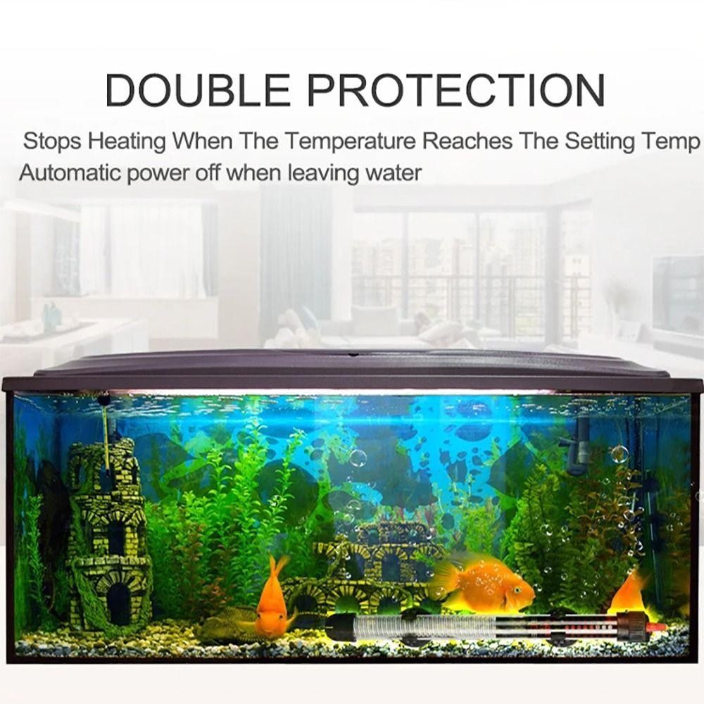 GAOXI75 1 ชิ้น Submersible Heater, EU Plug 25 W/50 W/100 W/200 W/300 W Thermostat เครื่องทําความร้อน Rod,ปรับอุณหภูมิ Aquarium ถังปลา AT700 น้ําความร้อน Rod - รูปที่ 7