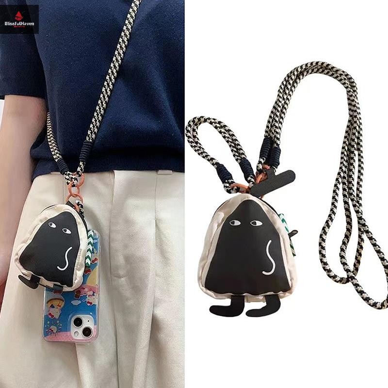 Cod กระเป๋าใส่เหรียญการ์ตูนสายโทรศัพท์น่ารักเชือกเส้นเล็กโทรศัพท์Crossbody Anti Lostเคสโทรศัพท์เชือกเส้นเล็กจี้ใหม่