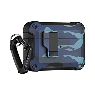 เคสเก็บหูฟังพร้อมสวิตช์ล็อควัสดุคู่ป้องกันเคสสําหรับ for airpods 4 เคส กรณี Pro 2 3 เคส ไร้สายชาร์จกันกระแทก
