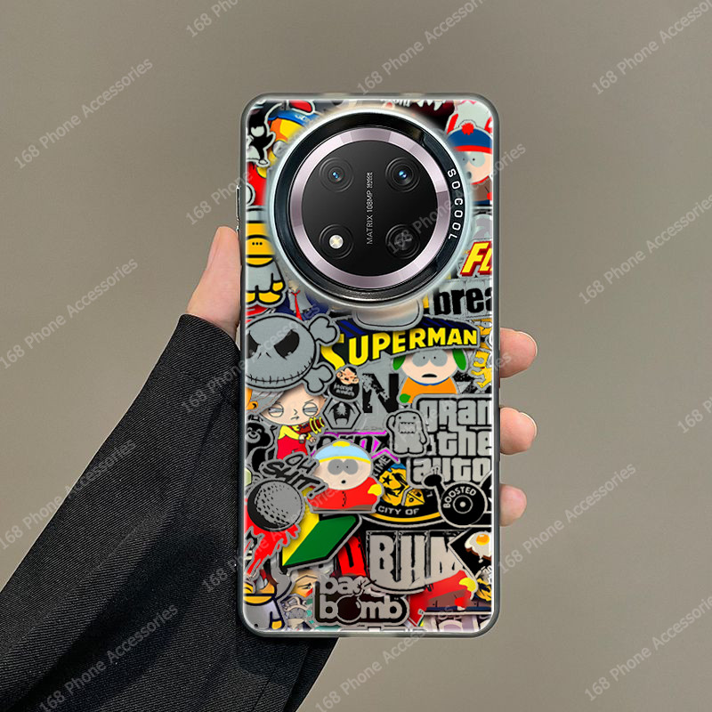 เคส Honor X9C X9D 5G เคส Honor X9C Smart เคสกรณีอะนิเมะการ์ตูนกันกระแทกเคสโทรศัพท์อินเทรนด์แบรนด์เคล