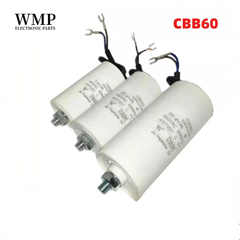 Cbb60 มอเตอร์ Run Capacitor เริ่มต้นปั๊มน้ําเครื่องซักผ้าปั๊มลมพร้อมสกรู 450V 6uf 8uf 10uf 20uf 30uf 40uf 50uf 60uf 70uf 100uF