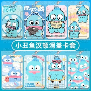 การ์ตูนน่ารัก ตัวตลก ผู้ถือสไลด์นักเรียนอาหารรถบัสฝาครอบป้องกันบัตรประจําตัวธุรกิจผู้ถือบัตรธนาคารผู้ถือบัตรเครดิตกรณีบั