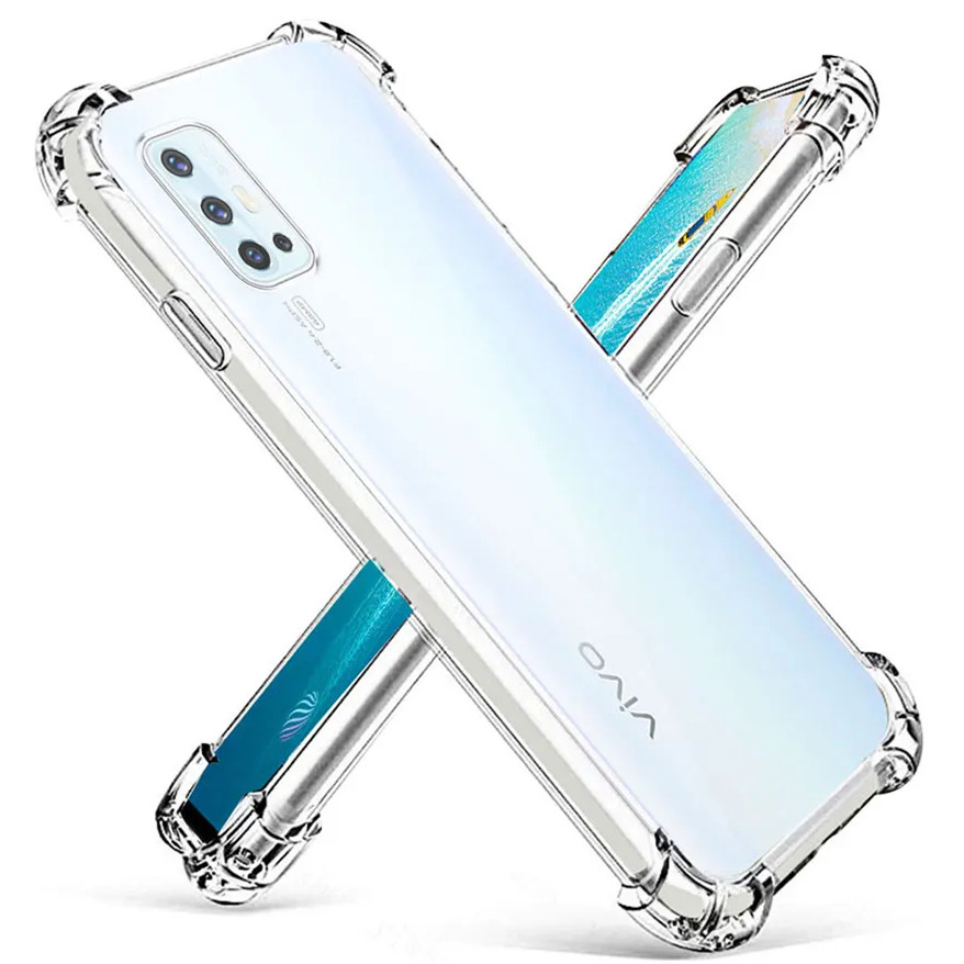 Crystal Clearfor Vivo V17 1919 ยางนุ่มเจล Jelly Case โปร่งใสทหารเกรด Anti-Scratch ทนปกหลังผิว