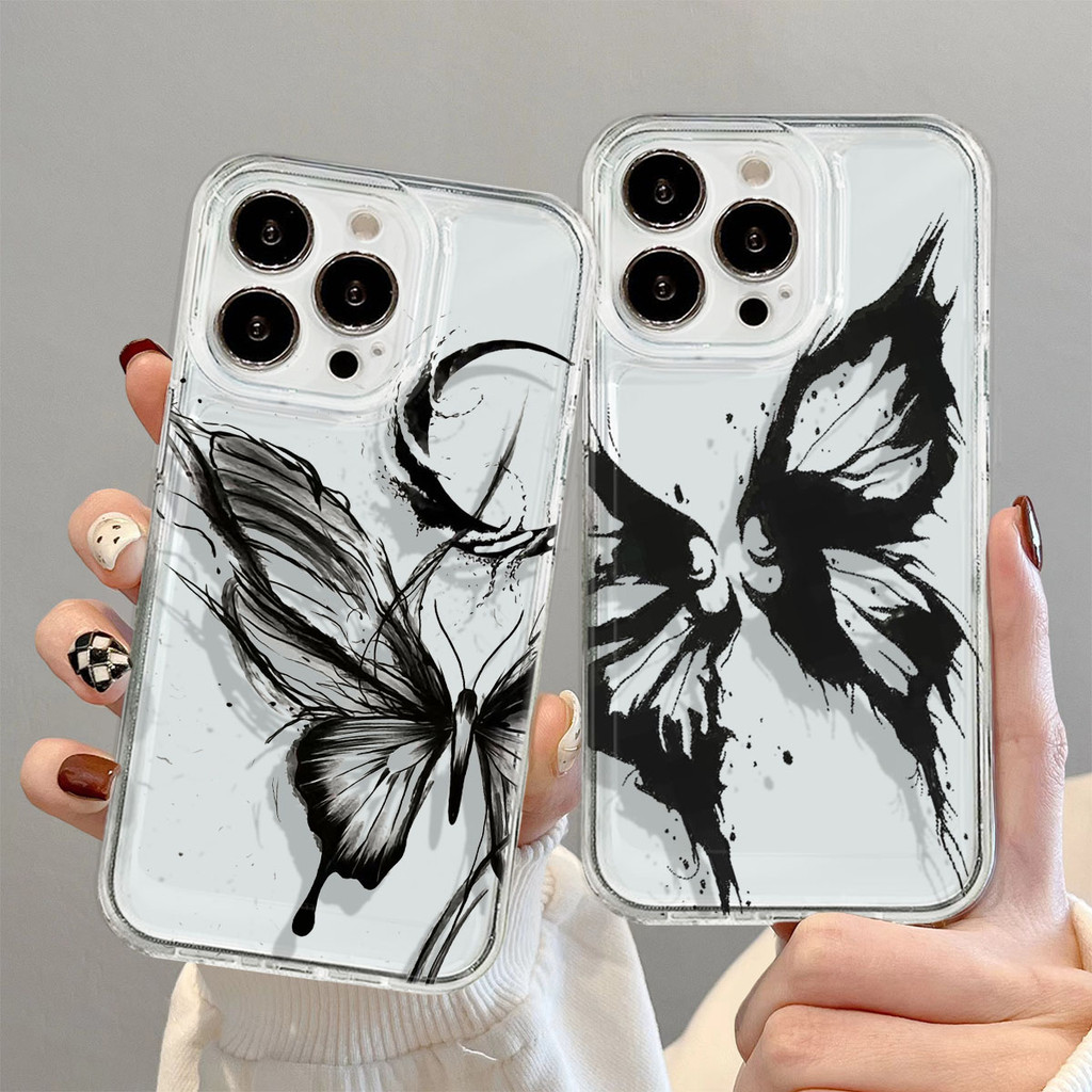 แฟชั่นเคสโทรศัพท์ใสสําหรับOPPO A15 A16 A17 A18 A38 เคสโทรศัพท์A78 5G A60 A58 กรณีOPPO A17K A16E A16K