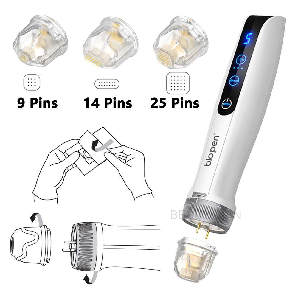 1pc Bio ปากกา Q2 Derma แสตมป์วัสดุสิ้นเปลือง 9p 14p 25p สําหรับ Dr ปากกา Bio Q2