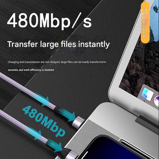 1m/1.5m/2m สายชาร์จแม่เหล็กประเภท c สายชาร์จเร็ว 100W สายชาร์จเร็วสําหรับ Huawei xiaomi usb type c สายเร็ว