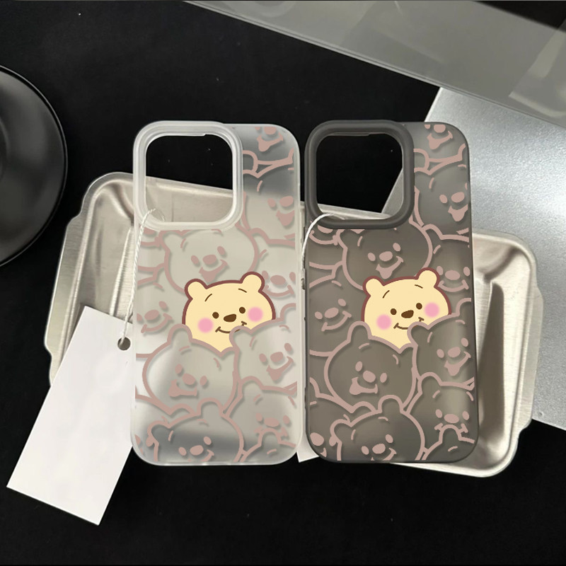 Poppa เคสโทรศัพท์การ์ตูน Matte น้ำแข็ง เชอร์รี่ ฝาครอบโทรศัพท์นุ่ม IPhone 11 14 15 13 12 Pro MAX XR 7/8 Plus 16 XS MAX