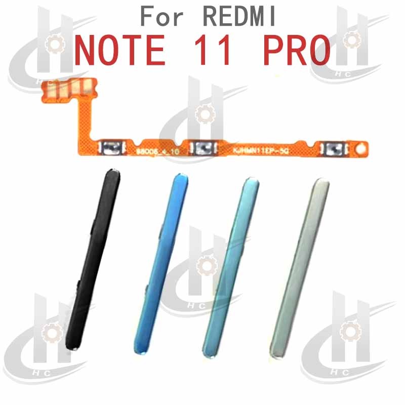 สําหรับ REDMI NOTE 11 PRO 5G ปุ่มด้านข้างปุ่ม Flex Cable Keys ปุ่มปิดระดับเสียงปุ่มขึ้นและลงด้านข้างอะไหล่ทดแทน