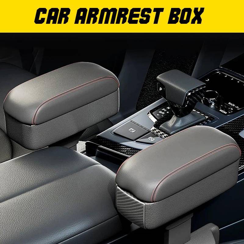 กระเป๋าหนัง PU ใส่แก้วทิชชู่ ติดที่พักแขน คอนโซลกลางรถยนต์ มีหลายช่อง For Changan Deepal S07 BYD Dolphin ATTO 3 Seat Gap Ranger Ford