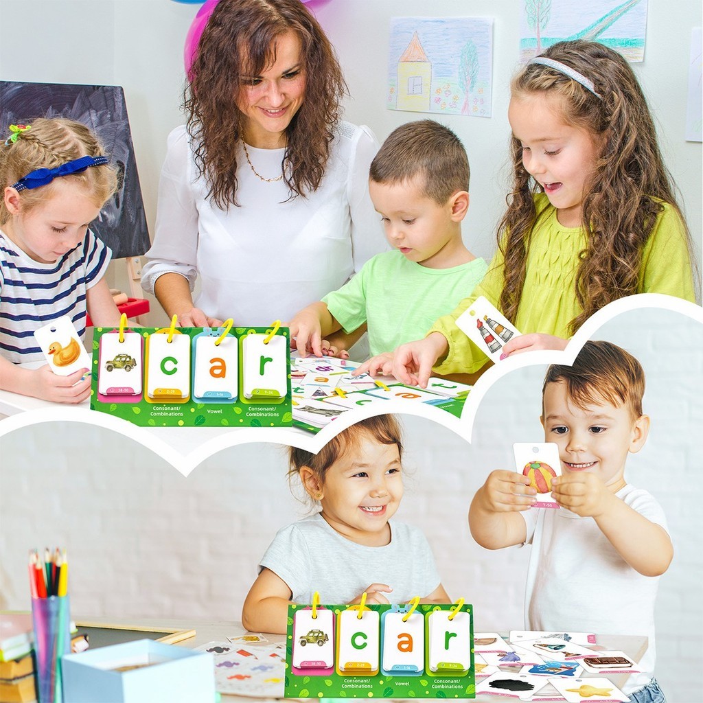 129ใบ การ์ดคำศัพท์ภาษาอังกฤษ บัตรคำศัพท์เด็ก แบบปฏิทิน ฝึกอ่านและอ่านสะกด