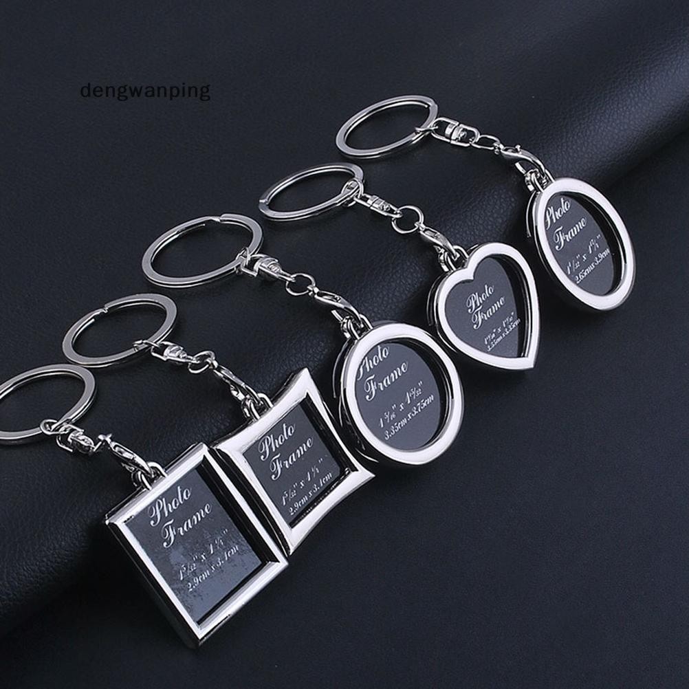 [Dengwanping] 1 ชิ้น Chic โปร่งใสใสใส่กรอบรูปพวงกุญแจโซ่พวงกุญแจ [TH]