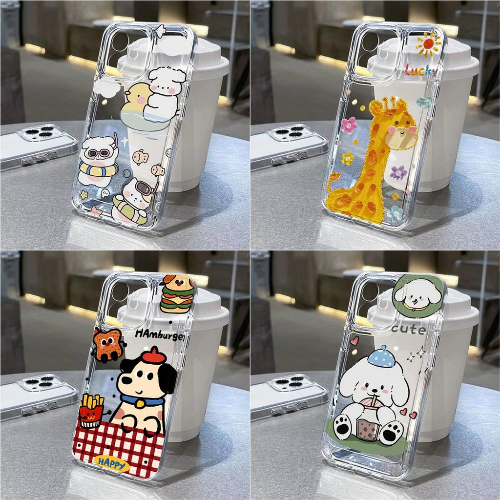 เคสFor Samsung A05 A05S A06 A13 A14 A15 A16 A24 A25 A35 A53 A54 A55 5G S24 FE เคสมือถือ เลนส์ซิลิโคนใสกันกระแทกนุ่ม