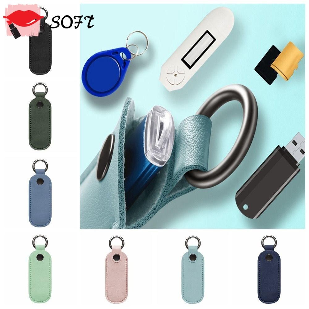ความนุ่มนวล ดิสก์ U กระเป๋าพวงกุญแจ ฝาครอบป้องกัน แฟลชไดรฟ์ USB ไดรฟ์