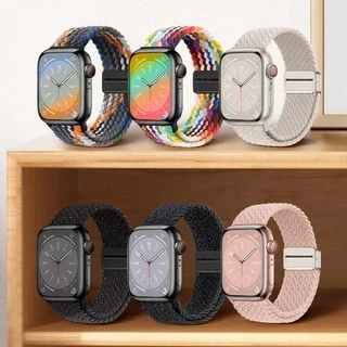 สายรัดไนลอนถักสําหรับ แอปเปิล ดู ส10 46/44/40/45 มม.49 มม.41 มม.38 มม.Iดู ชุด กับ 10 7 3 5 6 8 9 พิเศษ2
