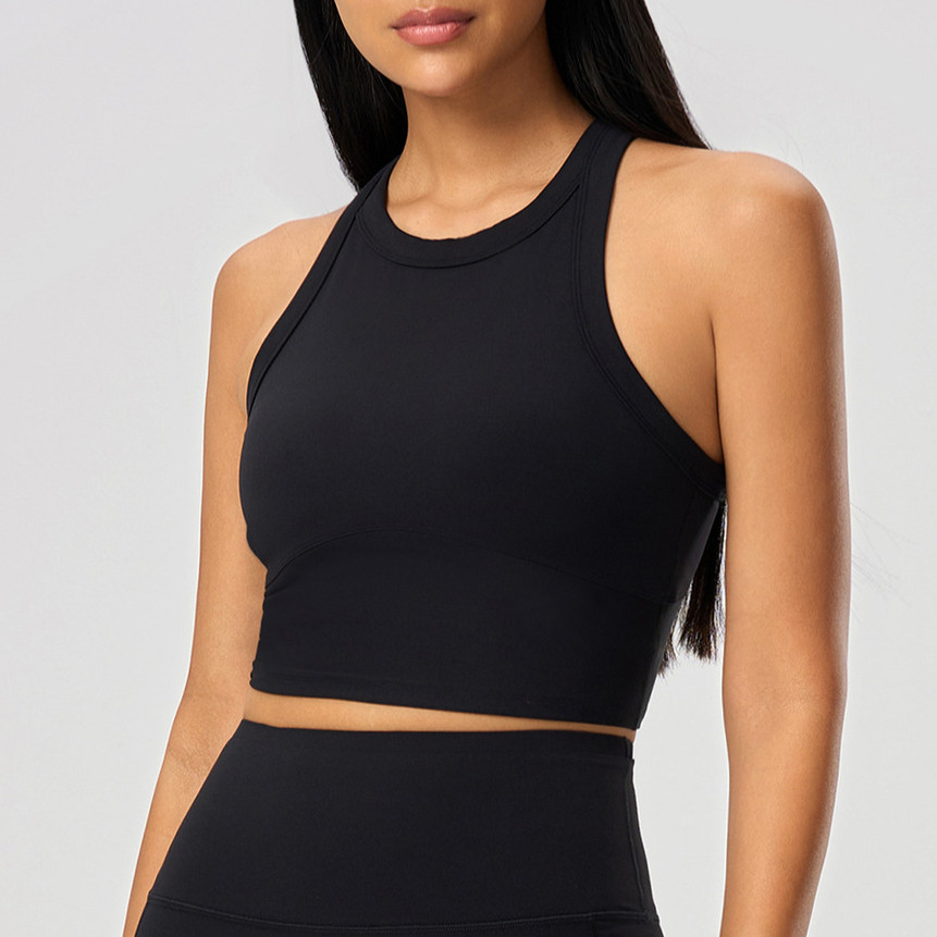 Airactive Leisure  Yoga Sports Bra Fixed Pads High Neckline Racer Back Fitness Or Daily Wear - รูปที่ 5