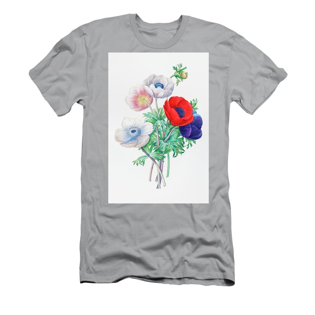 [24 ชั่วโมง]เสื้อวินเทจ Vintage Anemone by Pierre-Joseph Redoute T-Shirt แท้ Cotton 100% ผ้าหนาทรงสว