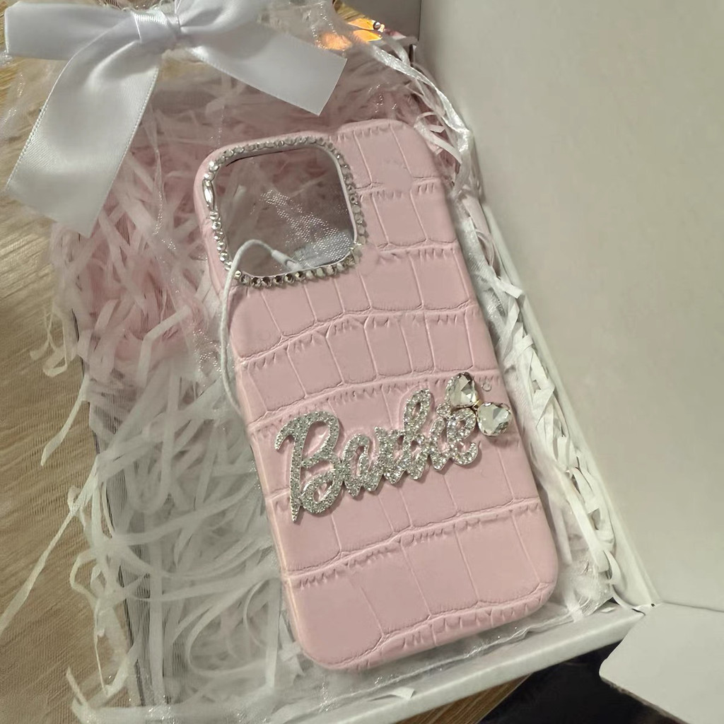 Premium Seriesbarbie-inspired Pink Rhinestone เคสโทรศัพท์ – ฝาครอบหนังแท้ประกายสําหรับ iPhone 16 15 14 13 12 11 Series, Girly Glamorous อุปกรณ์เสริมสําหรับผู้หญิงและวัยรุ่น ราคา ถูกที่สุด ดีลบีเคเค แกลเลอรีภาพที่ 8